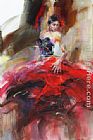 Anna Razumovskaya Famous Paintings - Scarlet Salsa